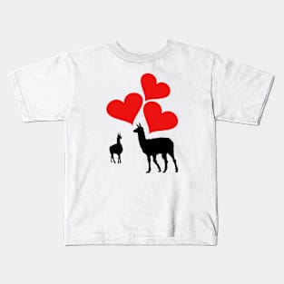 Hearts & Llamas Kids T-Shirt